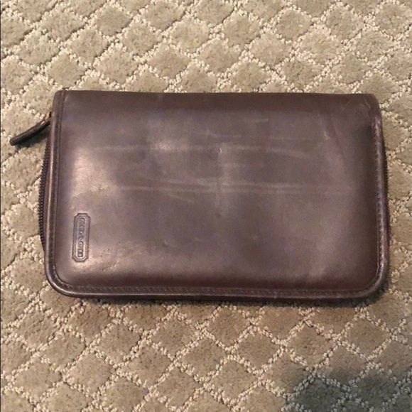 authentic coach wallet